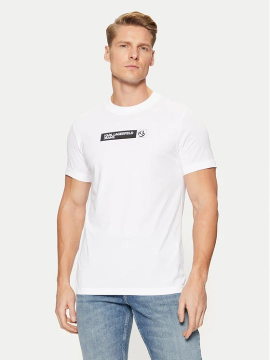 Zdjęcie produktu Karl Lagerfeld Jeans T-Shirt A1M17112 Biały Slim Fit