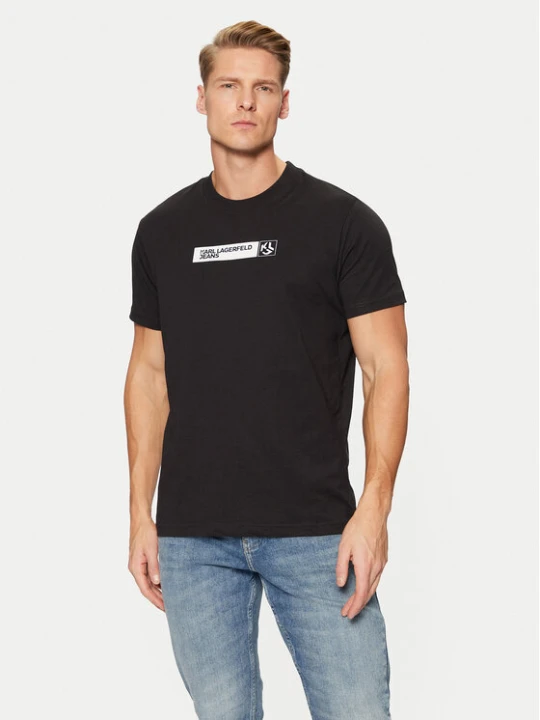 Zdjęcie produktu Karl Lagerfeld Jeans T-Shirt A1M17112 Czarny Slim Fit