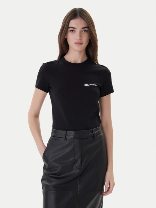 Zdjęcie produktu Karl Lagerfeld Jeans T-Shirt A1W17004 Czarny Slim Fit