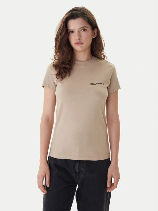 Zdjęcie produktu Karl Lagerfeld Jeans T-Shirt A1W17004 Zielony Slim Fit