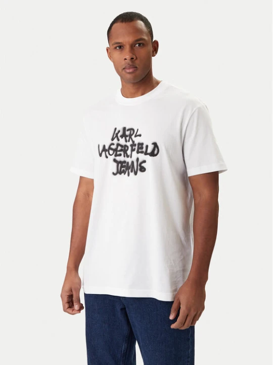 Zdjęcie produktu Karl Lagerfeld Jeans T-Shirt B1M17065 Biały Regular Fit