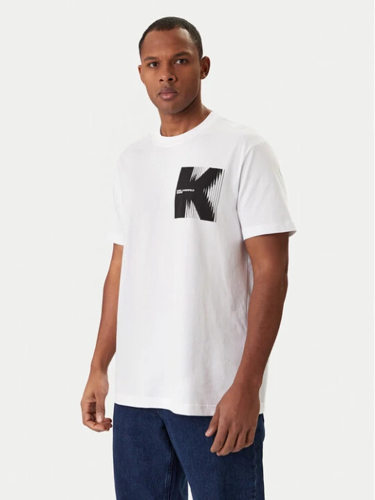 Zdjęcie produktu Karl Lagerfeld Jeans T-Shirt B1M17066 Biały Regular Fit