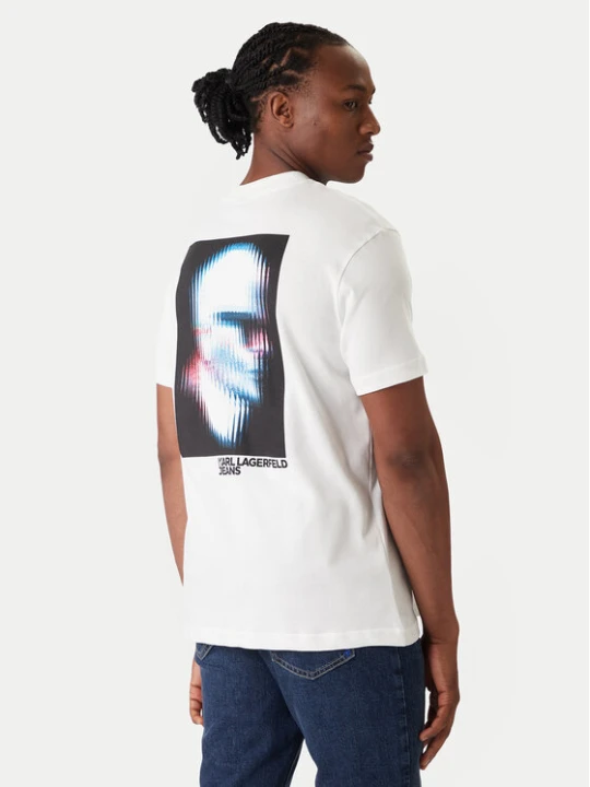 Zdjęcie produktu Karl Lagerfeld Jeans T-Shirt B1M17069 Biały Regular Fit
