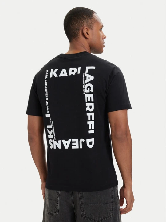 Zdjęcie produktu Karl Lagerfeld Jeans T-Shirt B2M17090 Czarny Relaxed Fit