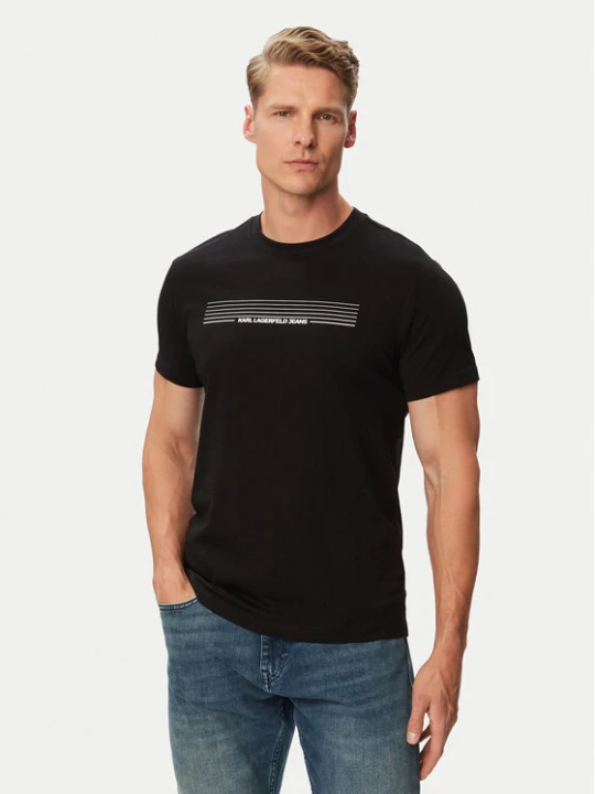 Zdjęcie produktu Karl Lagerfeld Jeans T-Shirt B3M17001 Czarny Slim Fit
