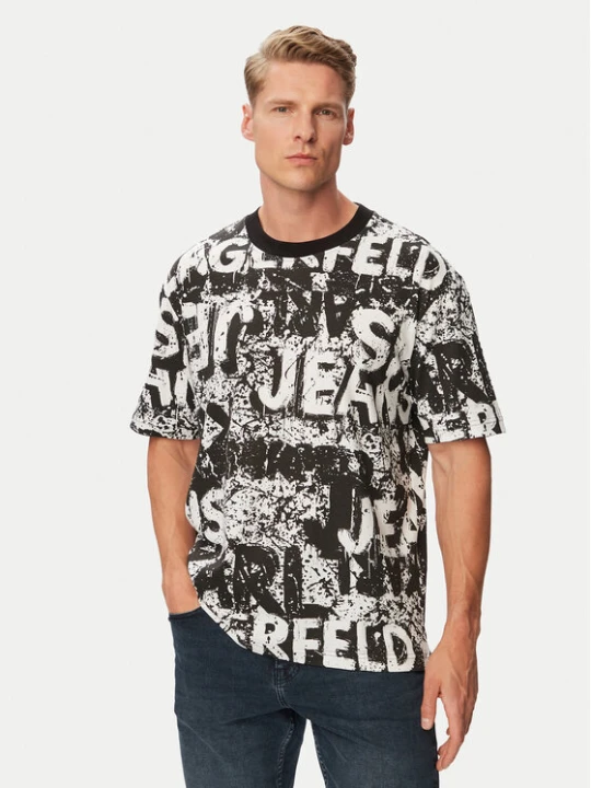 Zdjęcie produktu Karl Lagerfeld Jeans T-Shirt B3M17033 Kolorowy Relaxed Fit
