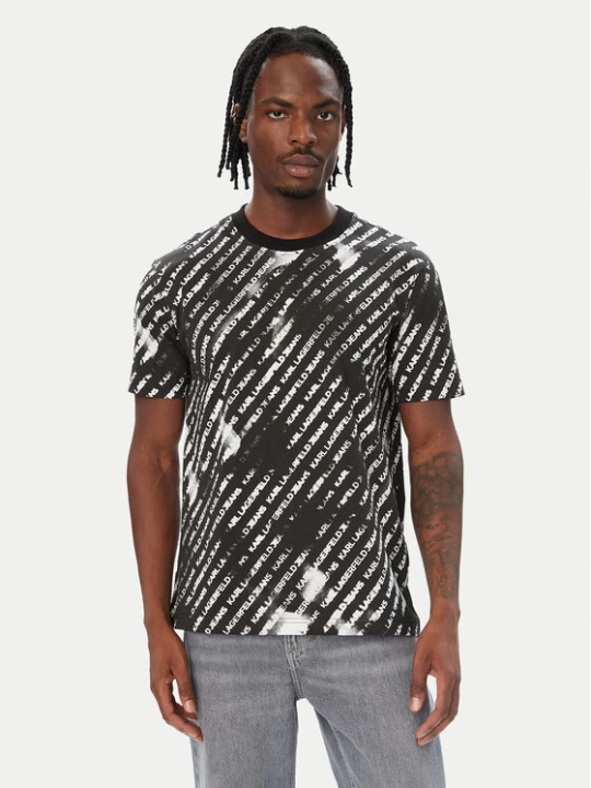 Zdjęcie produktu Karl Lagerfeld Jeans T-Shirt B4M17032 Czarny Regular Fit