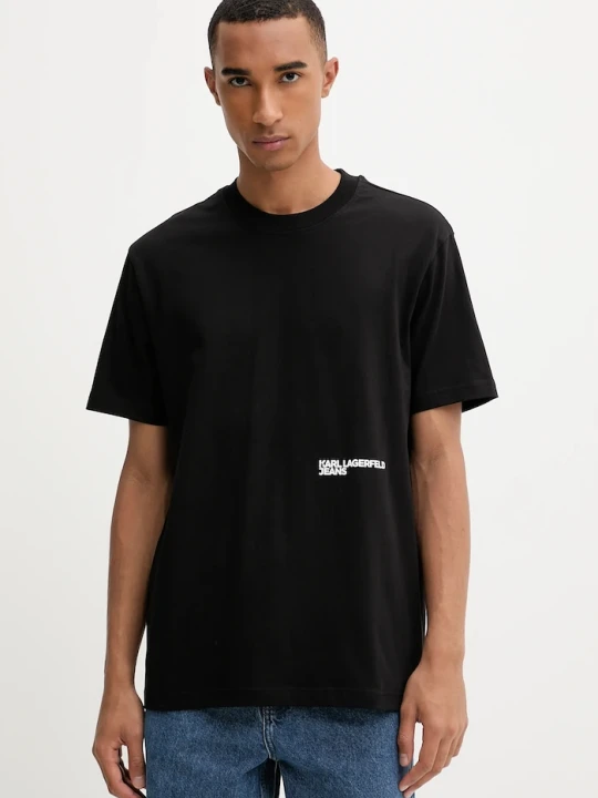 Zdjęcie produktu Karl Lagerfeld Jeans t-shirt bawełniany czarny