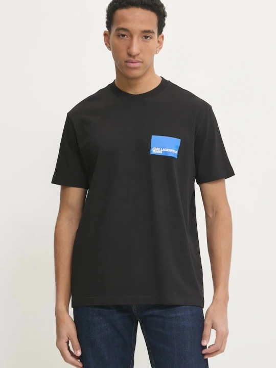 Zdjęcie produktu Karl Lagerfeld Jeans t-shirt bawełniany czarny