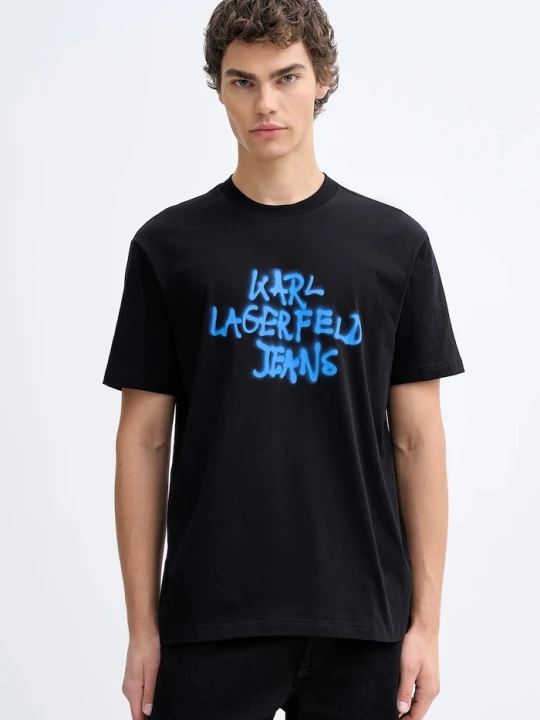 Zdjęcie produktu Karl Lagerfeld Jeans t-shirt bawełniany czarny