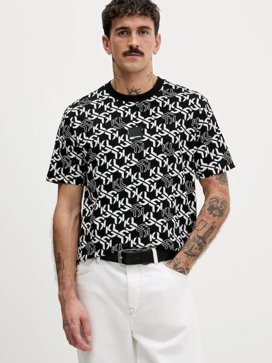 Zdjęcie produktu Karl Lagerfeld Jeans t-shirt bawełniany czarny