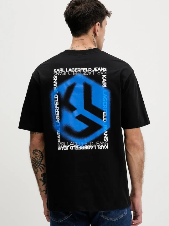 Zdjęcie produktu Karl Lagerfeld Jeans t-shirt bawełniany czarny