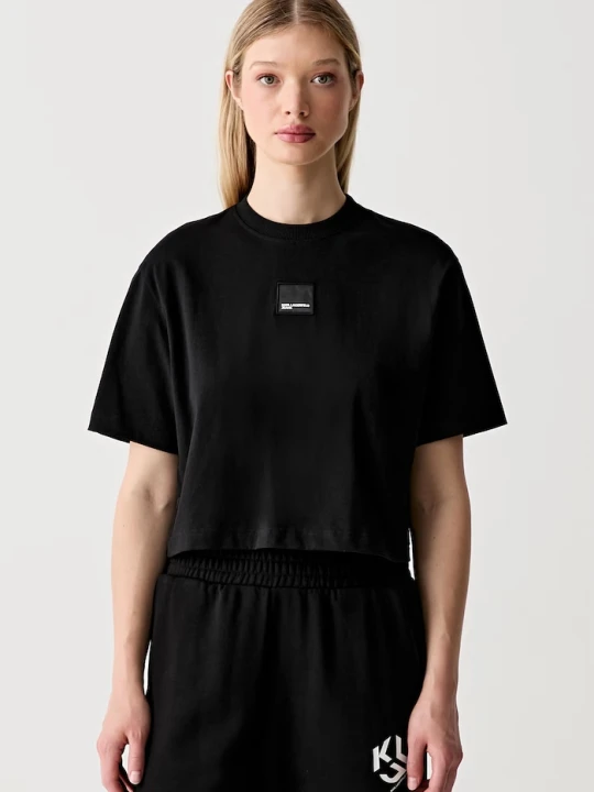 Zdjęcie produktu Karl Lagerfeld Jeans T-shirt damski bawełniany czarny