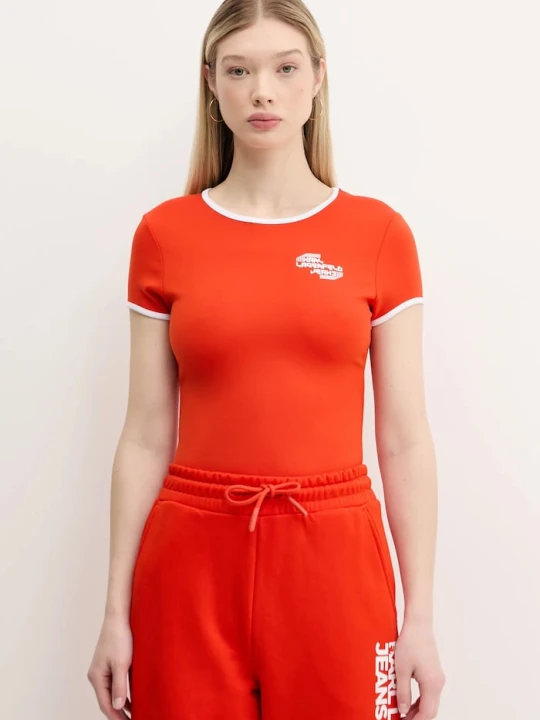 Zdjęcie produktu Karl Lagerfeld Jeans t-shirt pomarańczowy