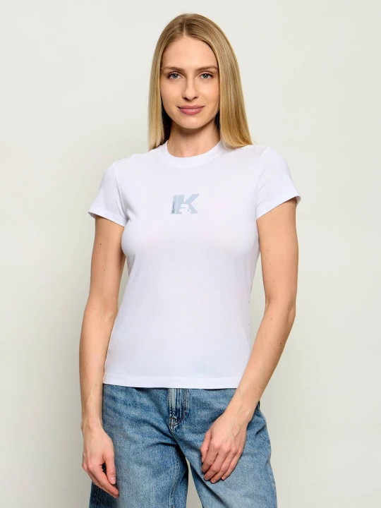 Zdjęcie produktu Karl Lagerfeld Jeans T-shirt KLJ | Slim Fit biały