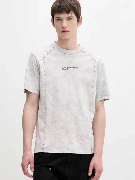 Zdjęcie produktu Karl Lagerfeld Jeans t-shirt męski bawełniany szary