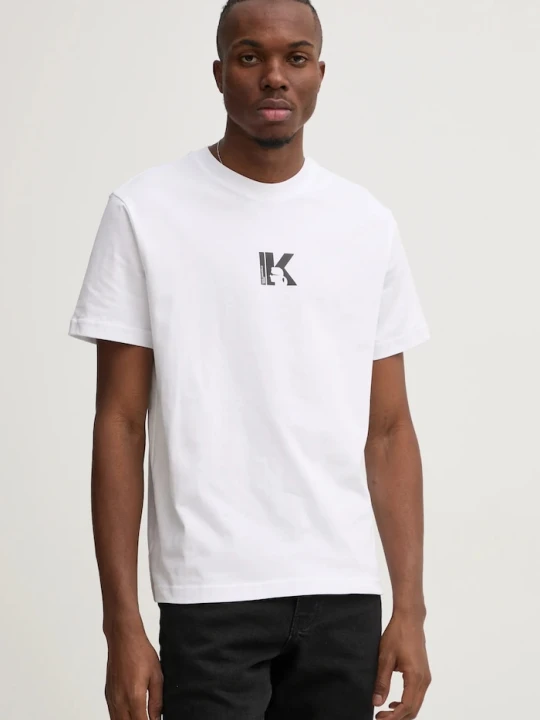 Zdjęcie produktu Karl Lagerfeld Jeans t-shirt męski bawełniany biały