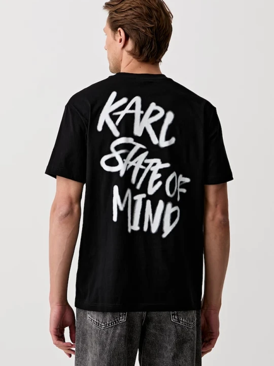 Zdjęcie produktu Karl Lagerfeld Jeans T-shirt męski bawełniany czarny