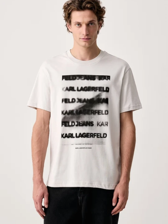 Zdjęcie produktu Karl Lagerfeld Jeans T-shirt męski bawełniany szary
