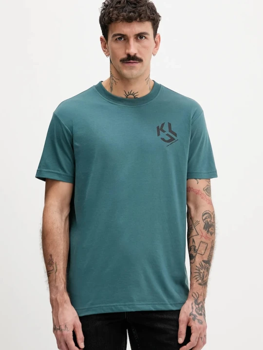 Zdjęcie produktu Karl Lagerfeld Jeans t-shirt męski bawełniany zielony