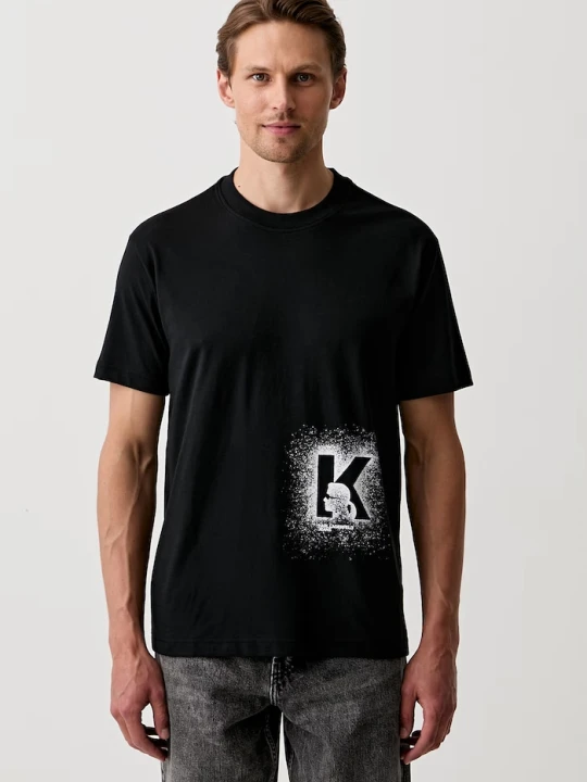 Zdjęcie produktu Karl Lagerfeld Jeans T-shirt męski z bawełną czarny