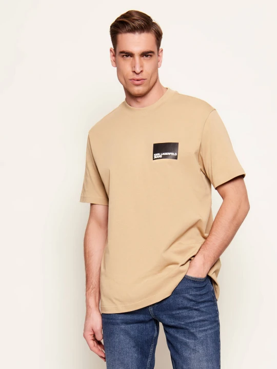 Zdjęcie produktu Karl Lagerfeld Jeans T-shirt | Regular Fit beżowy