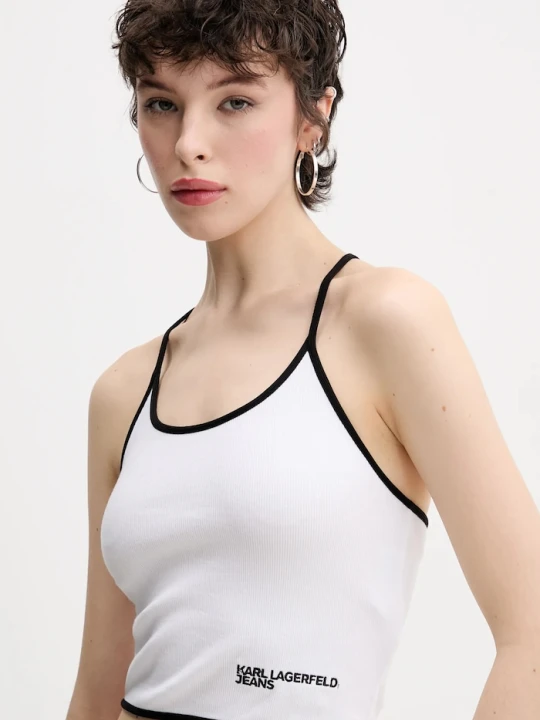 Zdjęcie produktu Karl Lagerfeld Jeans top biały