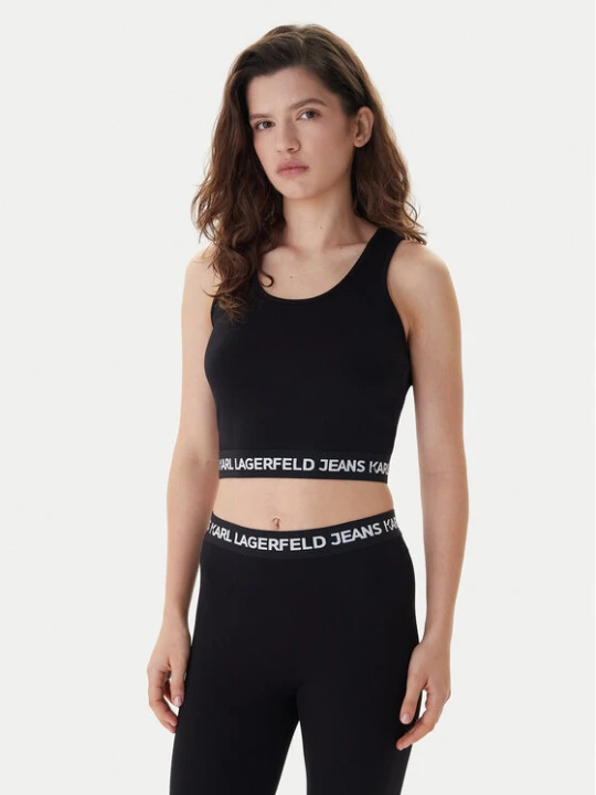 Zdjęcie produktu Karl Lagerfeld Jeans Top B1W17048 Czarny Slim Fit