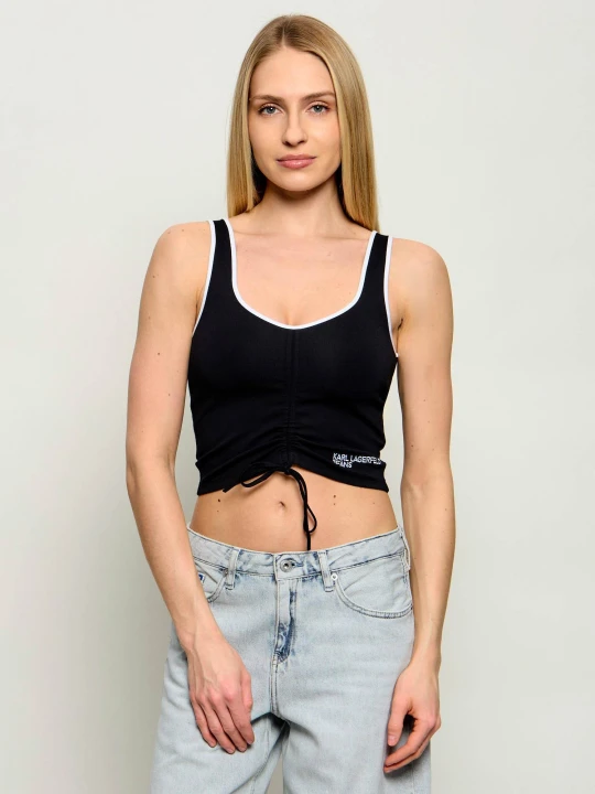 Zdjęcie produktu Karl Lagerfeld Jeans Top | Cropped Fit czarny