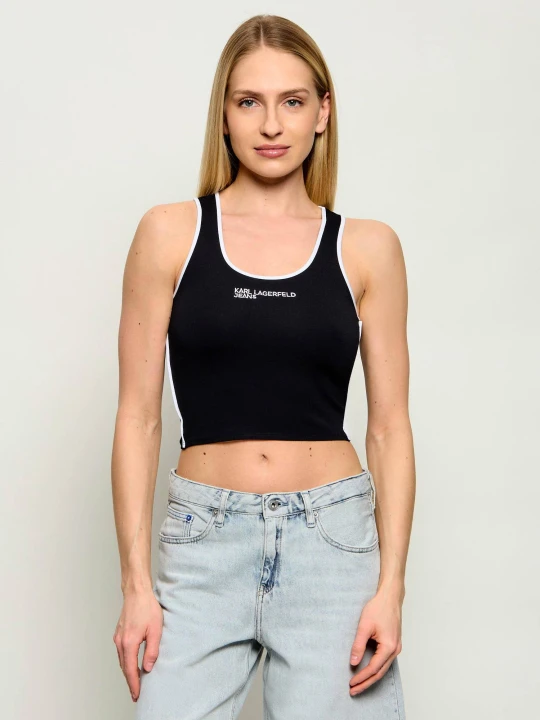 Zdjęcie produktu Karl Lagerfeld Jeans Top | Cropped Fit czarny