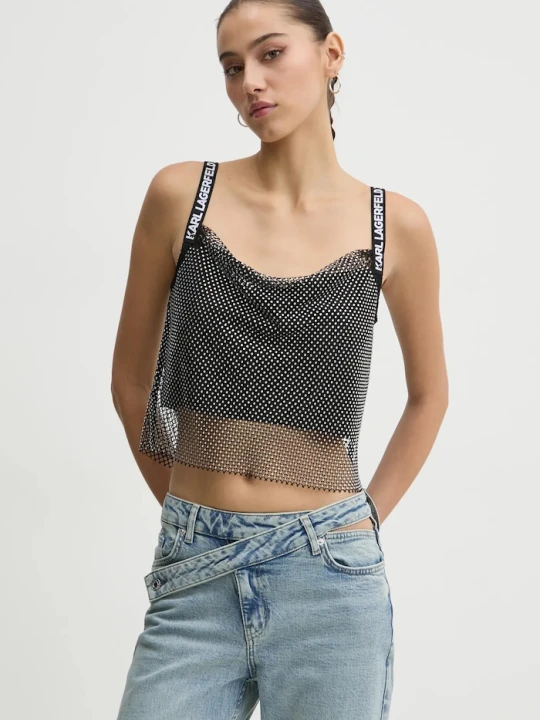 Zdjęcie produktu Karl Lagerfeld Jeans top czarny