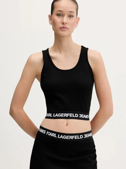 Zdjęcie produktu Karl Lagerfeld Jeans top czarny