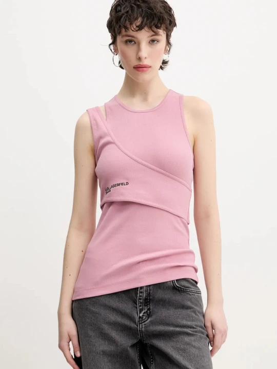 Zdjęcie produktu Karl Lagerfeld Jeans top różowy