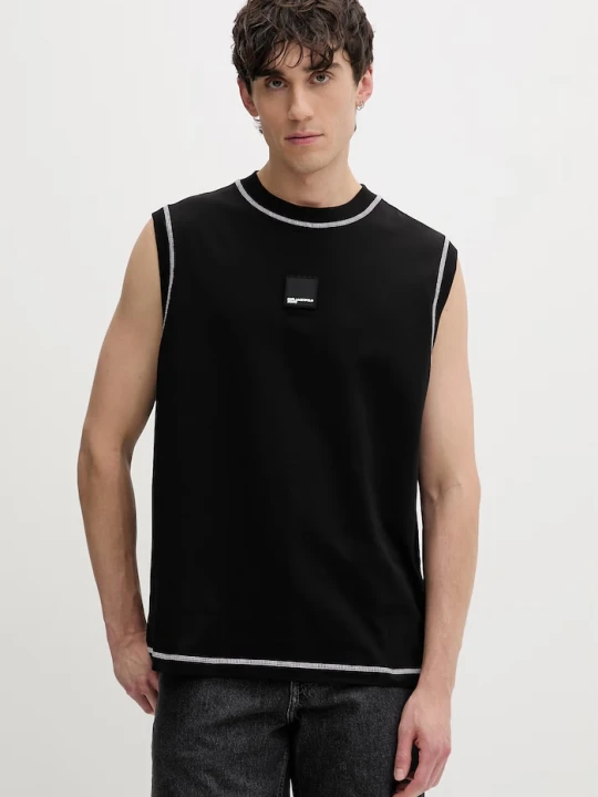 Zdjęcie produktu Karl Lagerfeld Jeans top męski bawełniany czarny