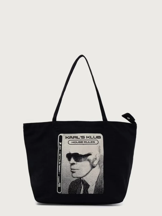 Zdjęcie produktu Karl Lagerfeld Jeans torba bawełniana czarny