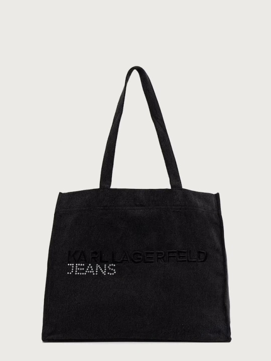Zdjęcie produktu Karl Lagerfeld Jeans torba materiałowa jeansowa czarny