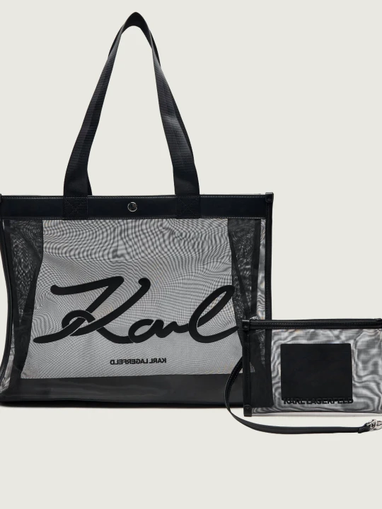 Zdjęcie produktu Karl Lagerfeld Jeans Torba plażowa + saszetka K / Signature czarny