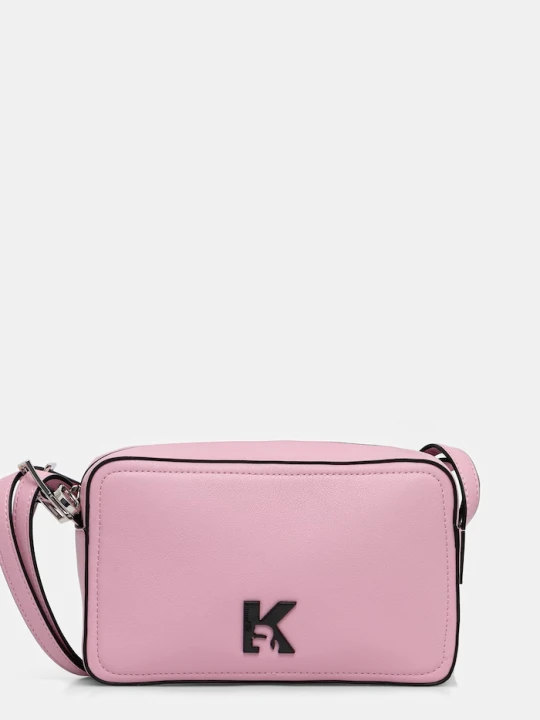 Zdjęcie produktu Karl Lagerfeld Jeans torebka crossbody damska z imitacji skóry różowy