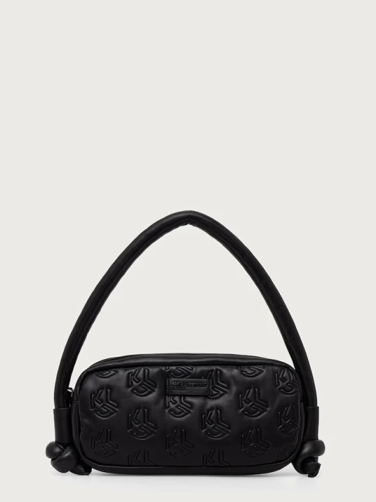 Zdjęcie produktu Karl Lagerfeld Jeans torebka bagietka damska z imitacji skóry czarny