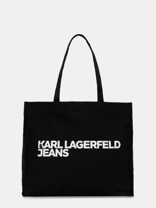 Zdjęcie produktu Karl Lagerfeld Jeans torba bawełniana czarny