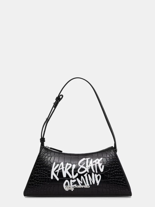 Zdjęcie produktu Karl Lagerfeld Jeans torebka hobo damska z imitacji skóry czarny
