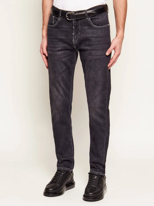 Zdjęcie produktu Karl Lagerfeld Jeansy JORDAN | Tapered fit | mid waist czarny