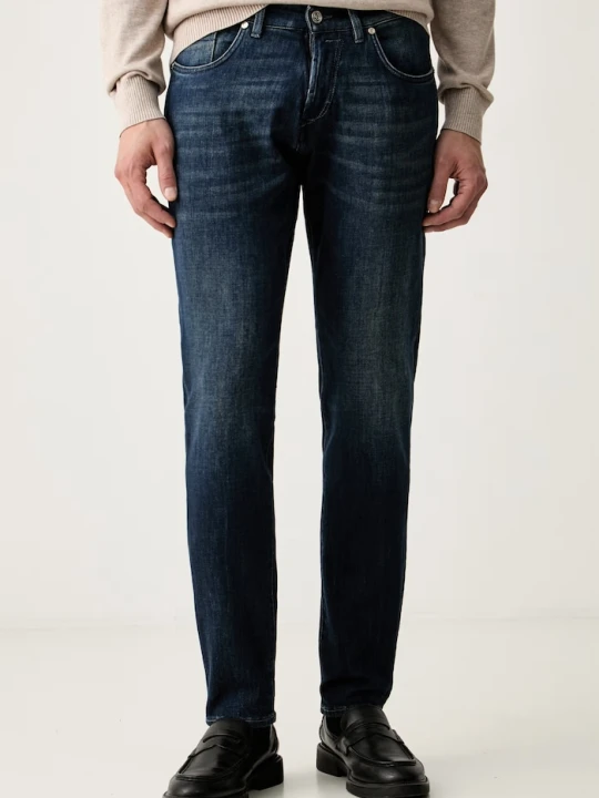 Zdjęcie produktu Karl Lagerfeld jeansy tapered męskie granatowy