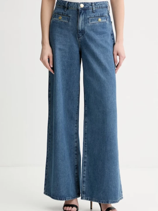Zdjęcie produktu Karl Lagerfeld jeansy wide leg damskie niebieski