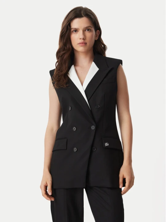 Zdjęcie produktu KARL LAGERFELD Kamizelka B3W14028 Czarny Relaxed Fit