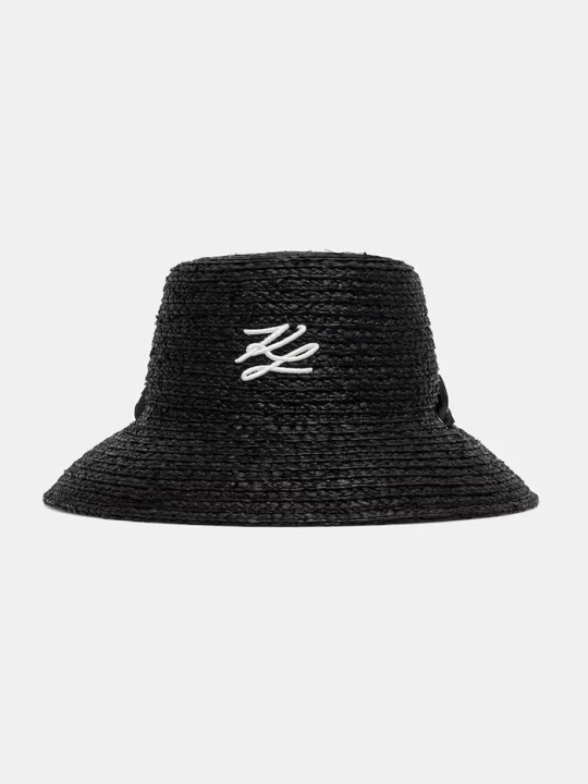 Zdjęcie produktu Karl Lagerfeld kapelusz słomkowy damski K / AUTOGRAPH czarny