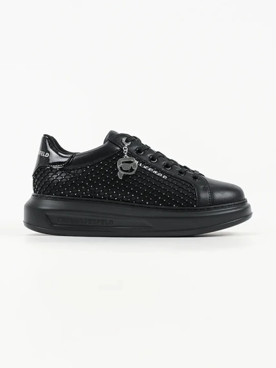 Zdjęcie produktu Karl Lagerfeld Kapri sneakersy damskie skórzane czarny