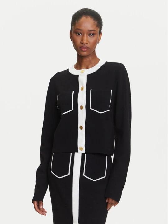 Zdjęcie produktu KARL LAGERFELD Kardigan A3W18029 Czarny Regular Fit