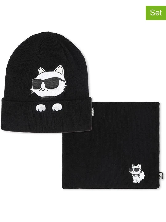 Zdjęcie produktu Karl Lagerfeld Kids 2-częściowy zestaw w kolorze czarnym rozmiar: 92-110