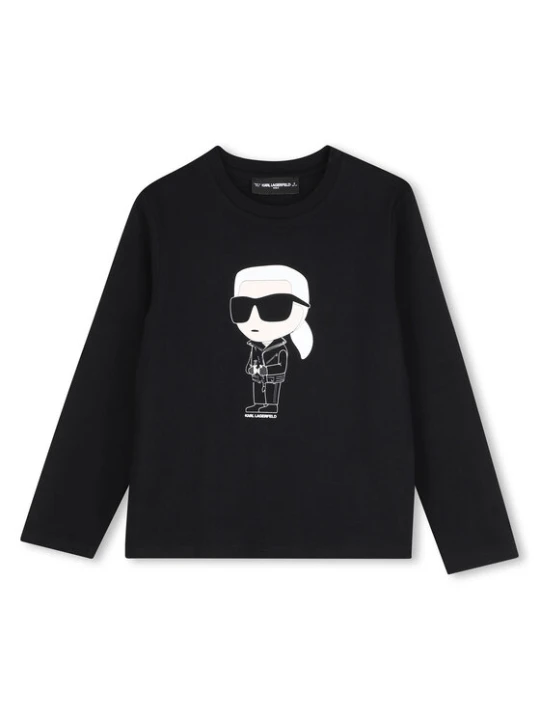 Zdjęcie produktu Karl Lagerfeld Kids Bluzka Z31369 S Czarny Regular Fit